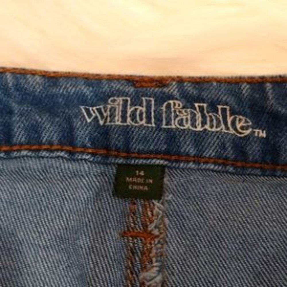 Wild Fable jean skirt with silver hardware JR14 - Picture 3 of 4